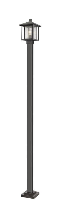 Z-Lite 554PHMS-536P-ORB One Light Outdoor Post Mounted Fixture, Oil Rubbed Bronze