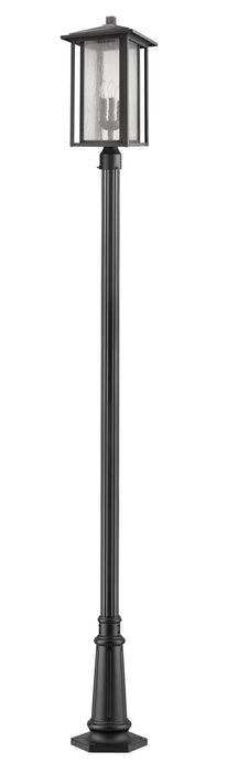 Z-Lite 554PHXLR-557P-BK Three Light Outdoor Post Mount, Black