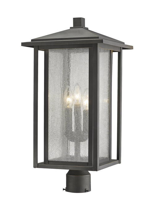 Z-Lite 554PHXLR-ORB Three Light Outdoor Post Mount Fixture, Oil Rubbed Bronze