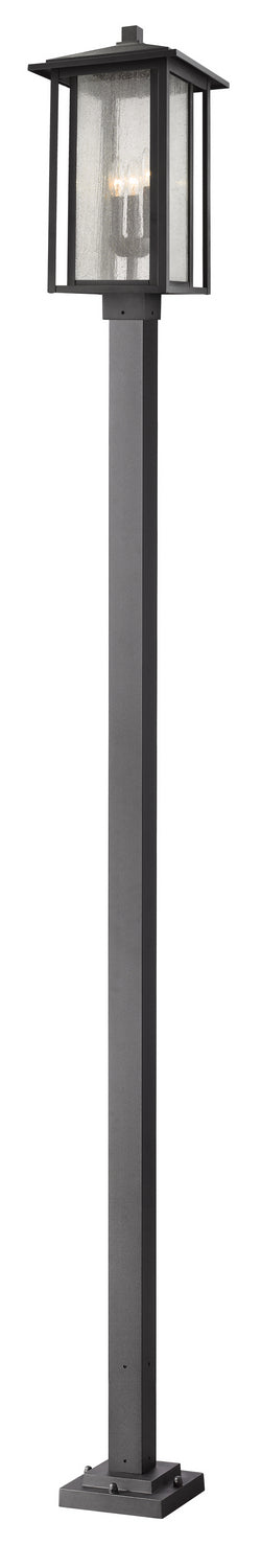 Z-Lite 554PHXLS-536P-BK Three Light Outdoor Post Mounted Fixture, Black