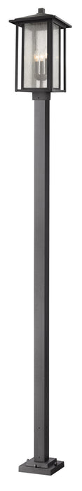 Z-Lite 554PHXLS-536P-BK Three Light Outdoor Post Mounted Fixture, Black