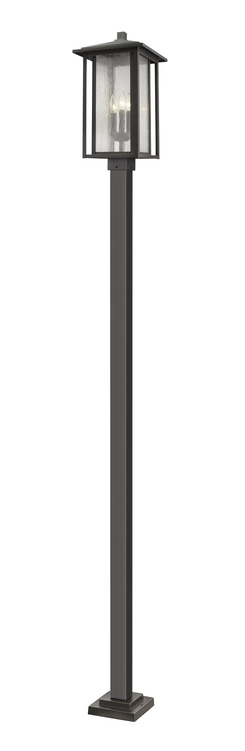 Z-Lite 554PHXLS-536P-ORB Three Light Outdoor Post Mounted Fixture, Oil Rubbed Bronze