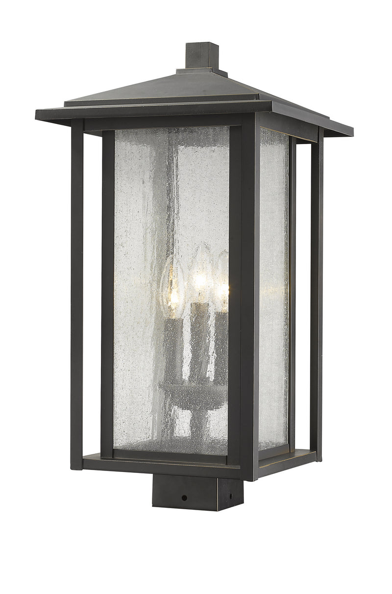 Z-Lite 554PHXLS-ORB Three Light Outdoor Post Mount Fixture, Oil Rubbed Bronze