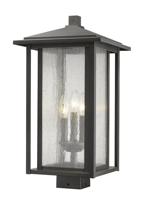 Z-Lite 554PHXLS-ORB Three Light Outdoor Post Mount Fixture, Oil Rubbed Bronze
