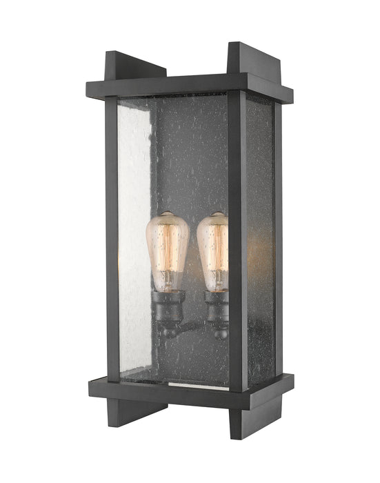 Z-Lite 565B-BK Two Light Outdoor Wall Sconce, Black
