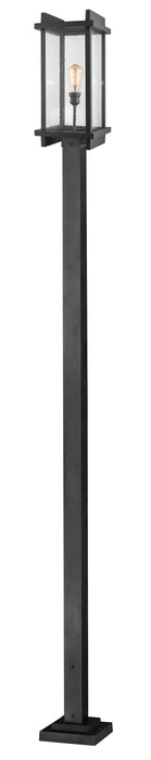 Z-Lite 565PHBS-536P-BK One Light Outdoor Post Mounted Fixture, Black