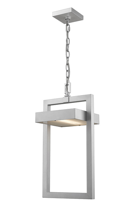 Z-Lite 566CHB-SL-LED LED Outdoor Chain Mount Ceiling Fixture, Silver