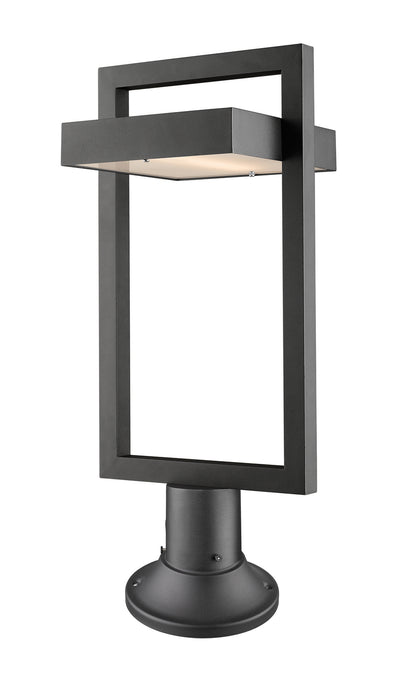 Z-Lite 566PHBR-553PM-BK-LED LED Outdoor Pier Mounted Fixture, Black