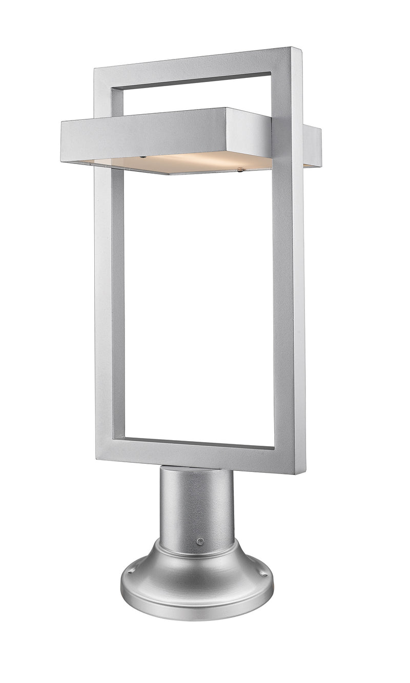 Z-Lite 566PHBR-553PM-SL-LED LED Outdoor Pier Mounted Fixture, Silver