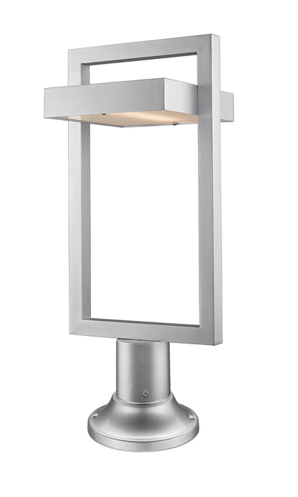 Z-Lite 566PHBR-553PM-SL-LED LED Outdoor Pier Mounted Fixture, Silver