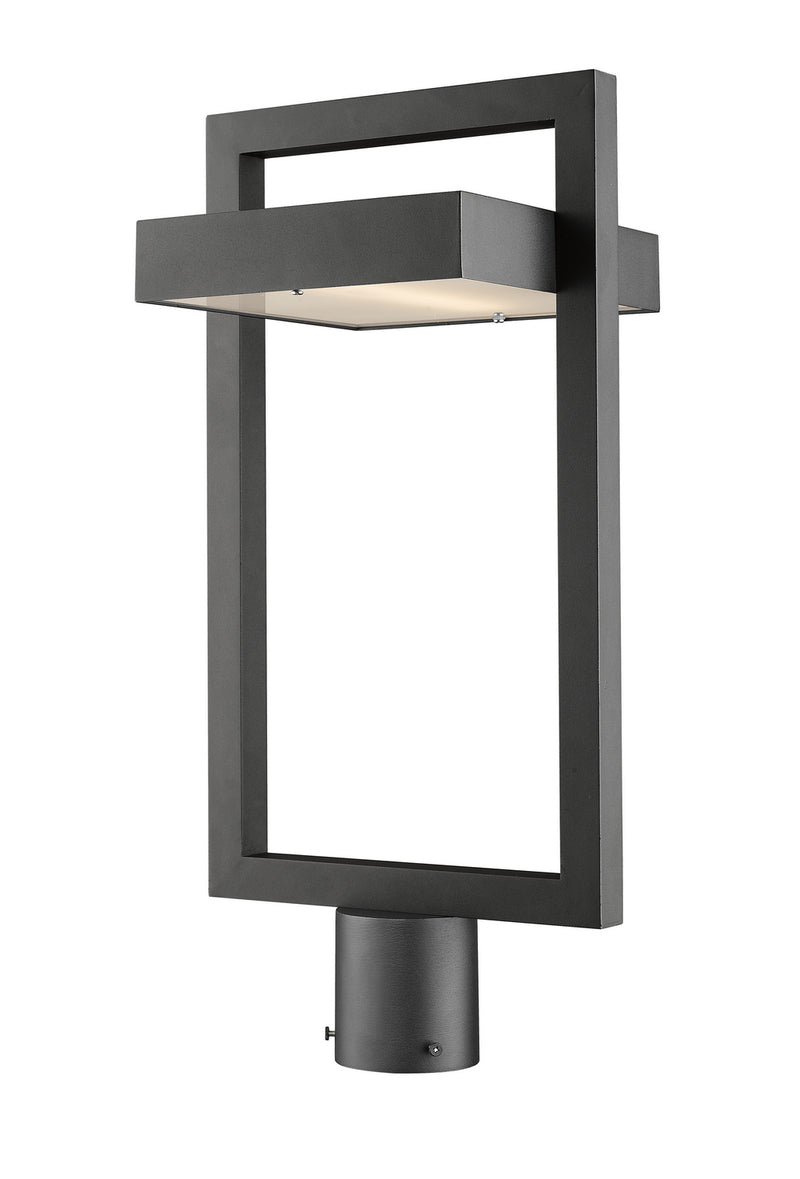 Z-Lite 566PHBR-BK-LED LED Outdoor Post Moun Fixture, Black