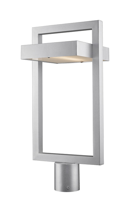 Z-Lite 566PHBR-SL-LED LED Outdoor Post Moun Fixture, Silver