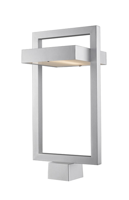 Z-Lite 566PHBS-SL-LED LED Outdoor Post Moun Fixture, Silver