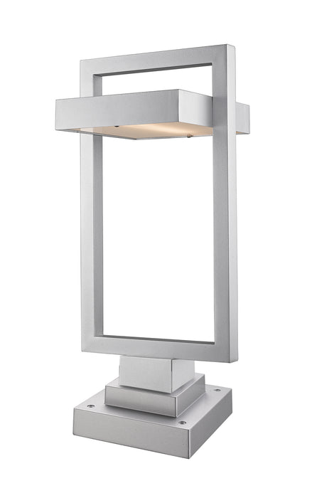 Z-Lite 566PHBS-SQPM-SL-LED LED Outdoor Pier Mounted Fixture, Silver