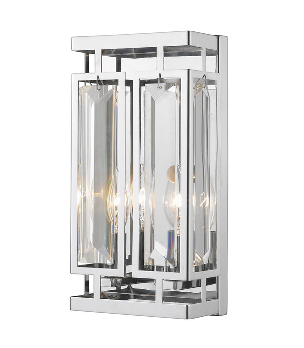 Z-Lite 6006-2S-CH Two Light Wall Sconce, Chrome