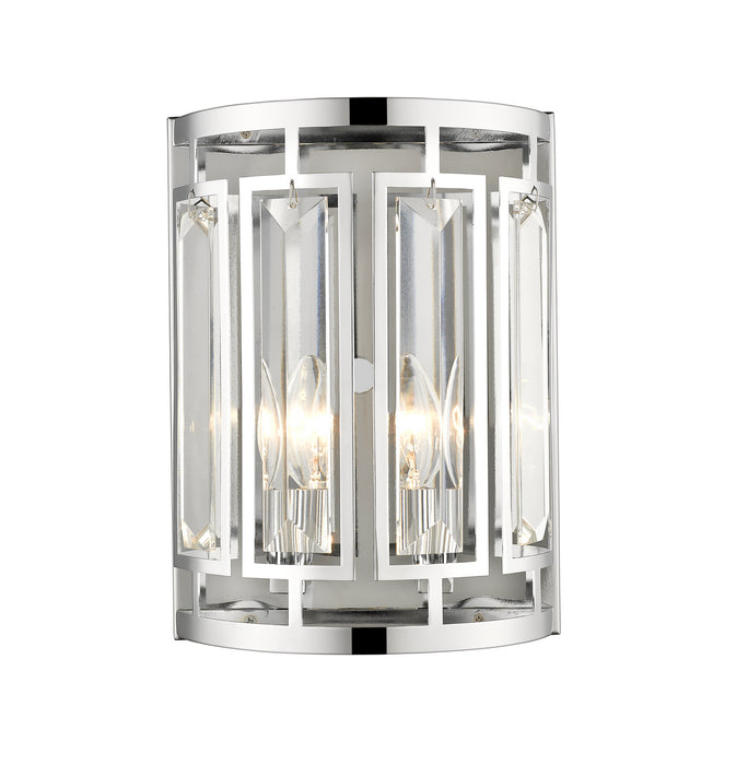 Z-Lite 6007-2S-CH Two Light Wall Sconce, Chrome