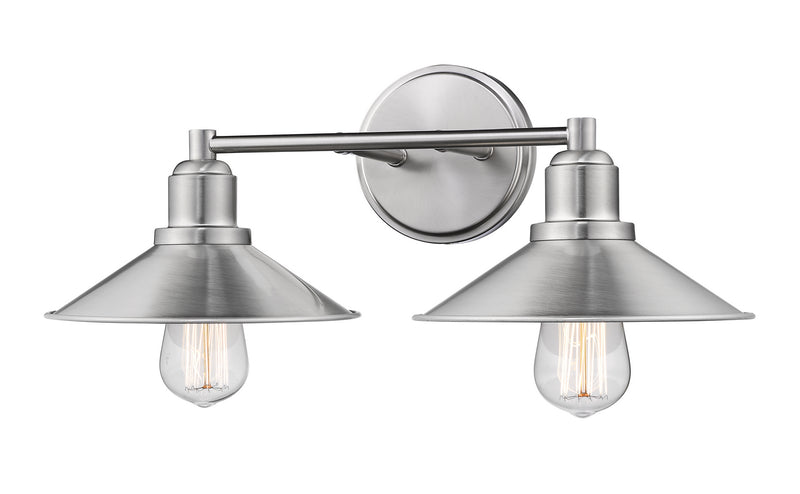Z-Lite 613-2V-BN Two Light Vanity, Brushed Nickel
