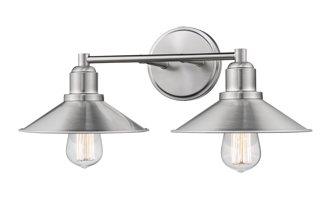 Z-Lite 613-2V-BN Two Light Vanity, Brushed Nickel