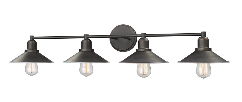 Z-Lite 613-4V-OB Four Light Vanity, Olde Bronze