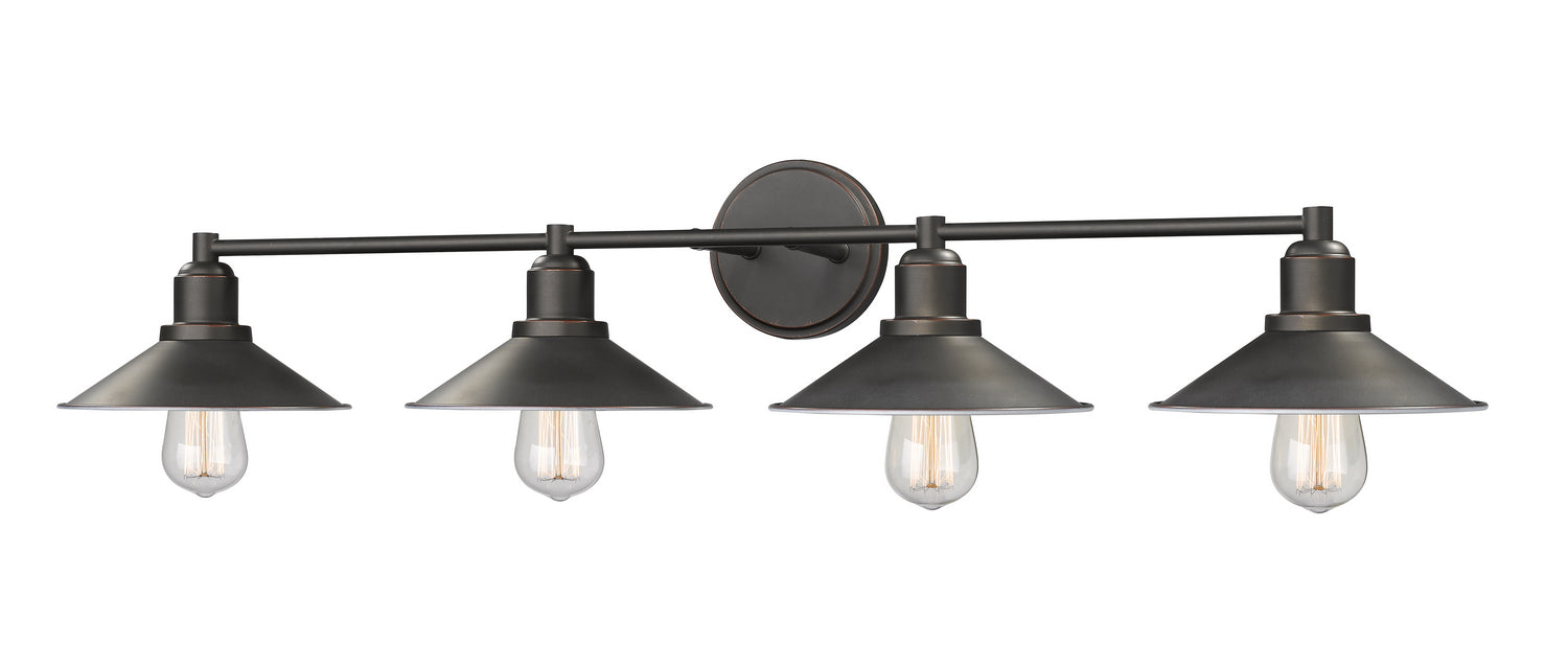 Z-Lite 613-4V-OB Four Light Vanity, Olde Bronze