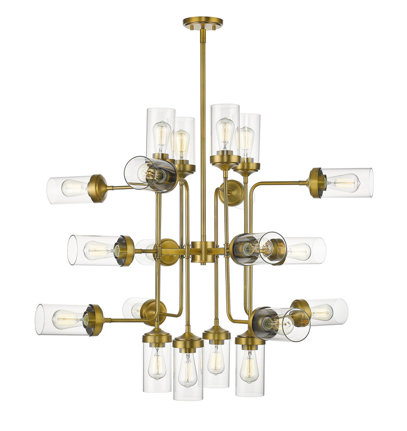 Z-Lite 617-20FB 20 Light Chandelier, Foundry Brass