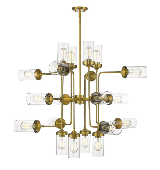 Z-Lite 617-20FB 20 Light Chandelier, Foundry Brass