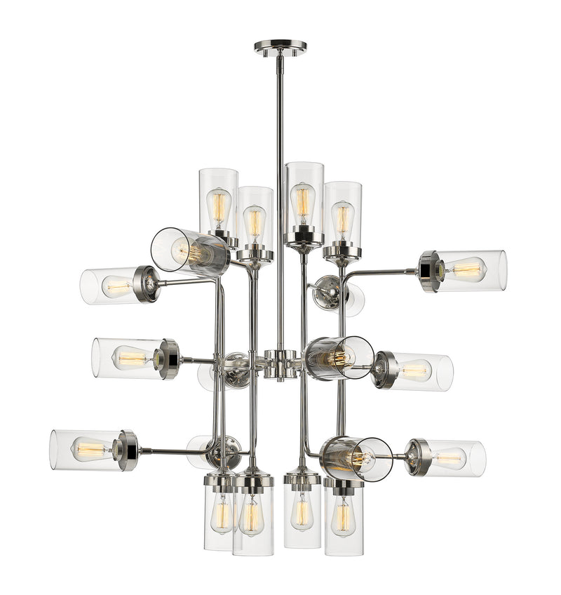 Z-Lite 617-20PN 20 Light Chandelier, Polished Nickel