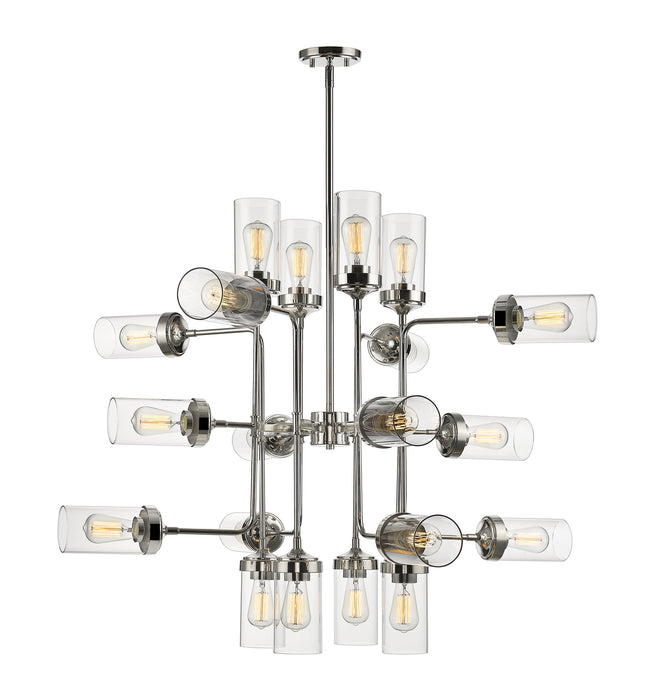 Z-Lite 617-20PN 20 Light Chandelier, Polished Nickel