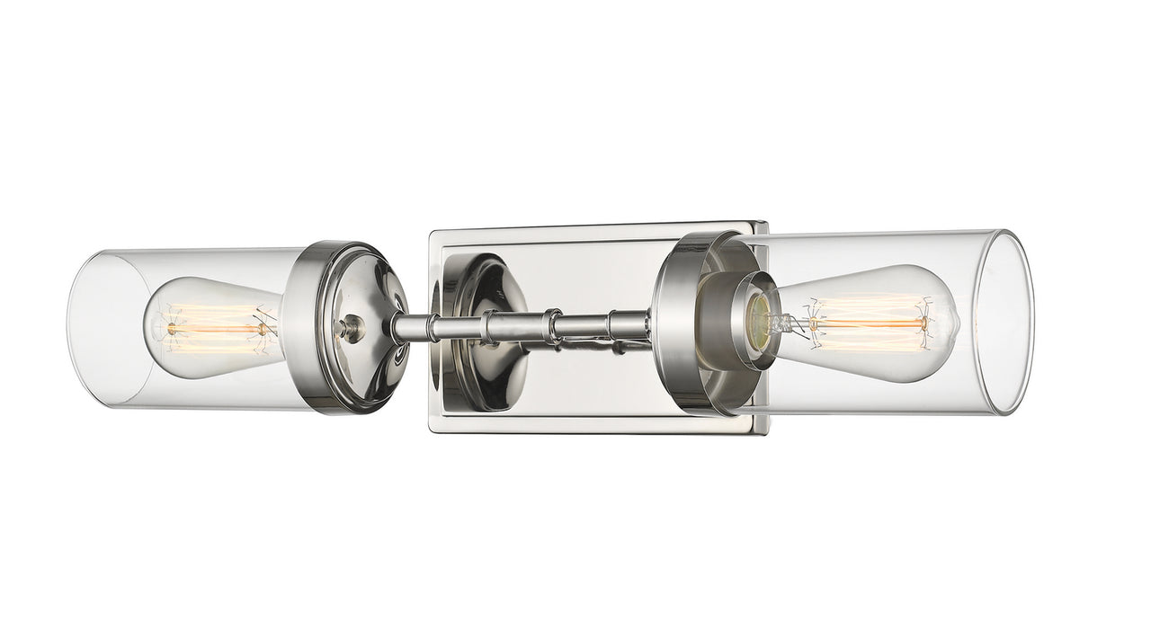 Z-Lite 617-2S-PN Two Light Wall Sconce, Polished Nickel