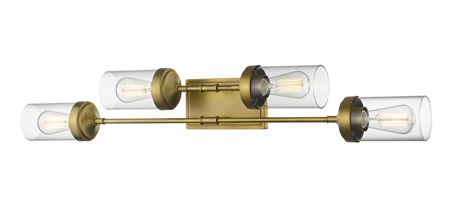Z-Lite 617-4V-FB Four Light Vanity, Foundry Brass