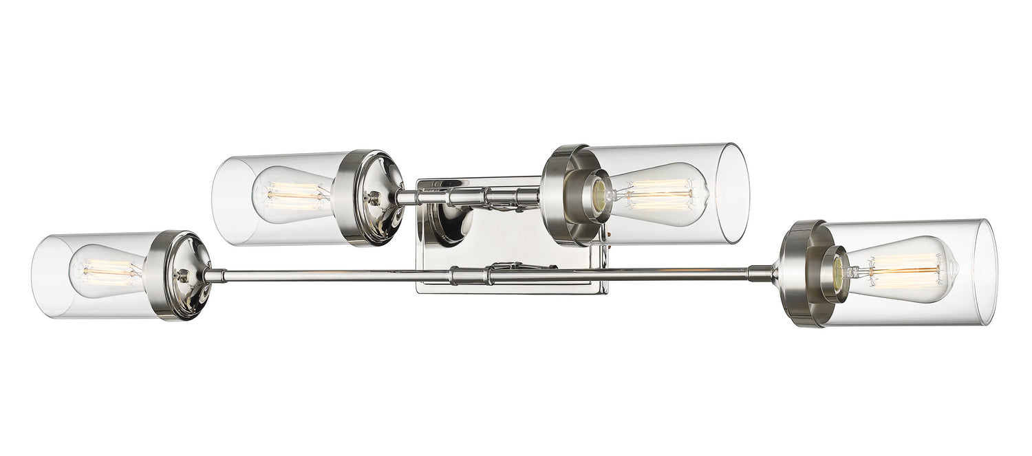 Z-Lite 617-4V-PN Four Light Vanity, Polished Nickel
