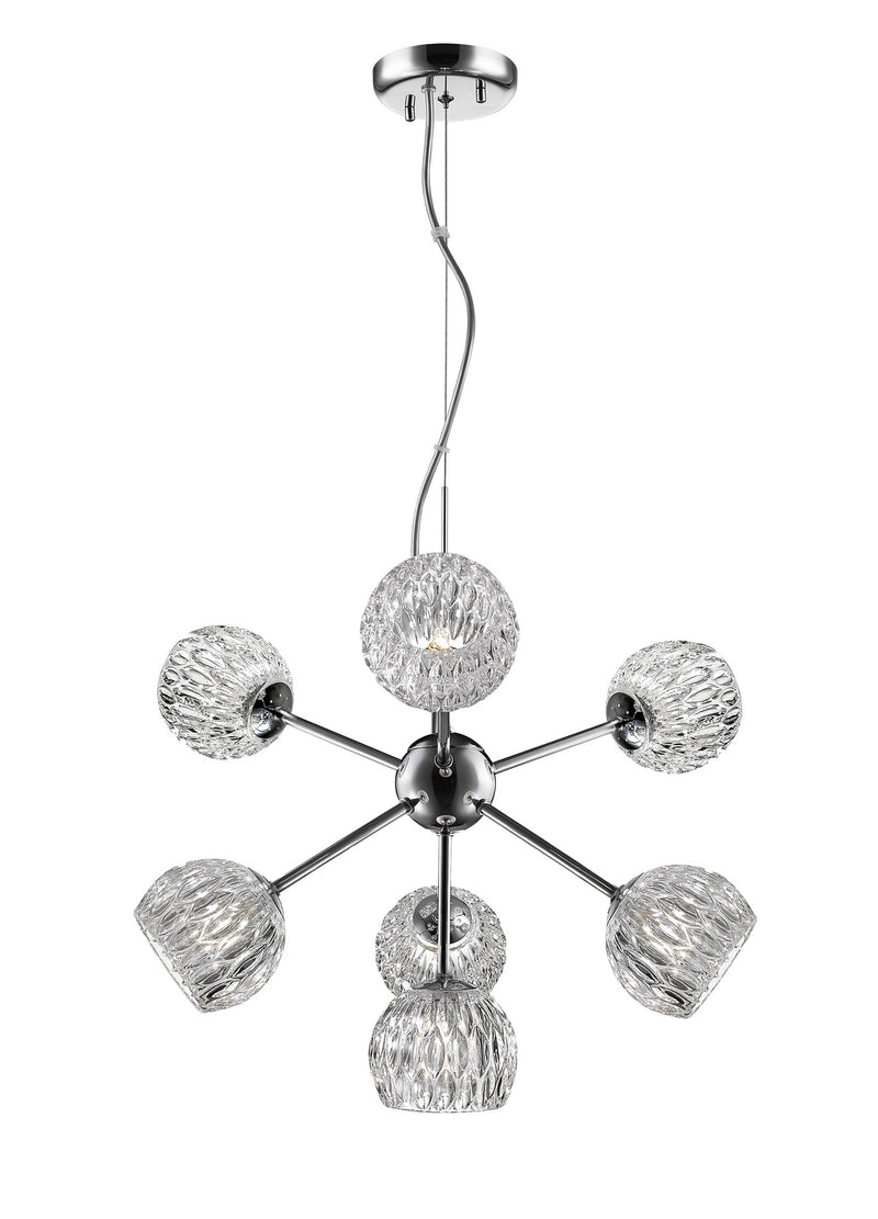 Z-Lite 909-7 Seven Light Chandelier, Chrome