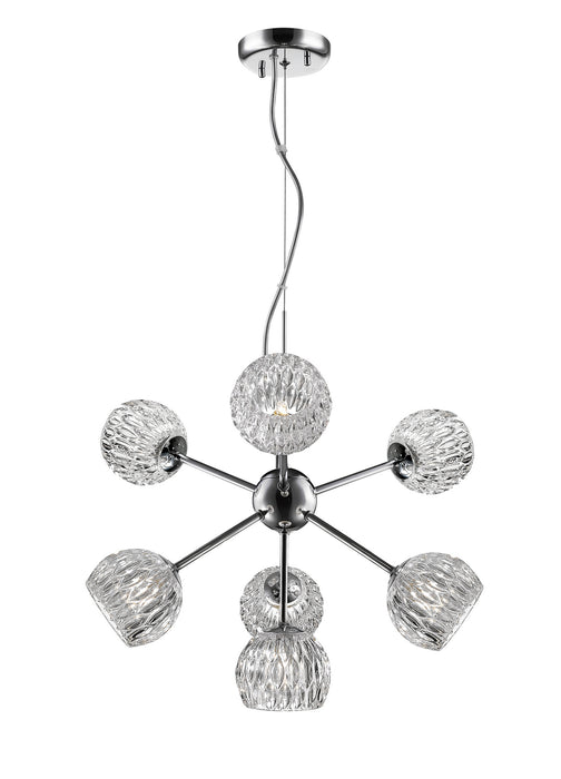 Z-Lite 909-7 Seven Light Chandelier, Chrome