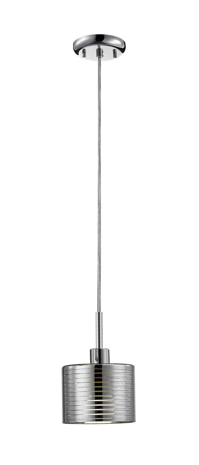 Z-Lite 911MP3 One Light Pendant, Chrome