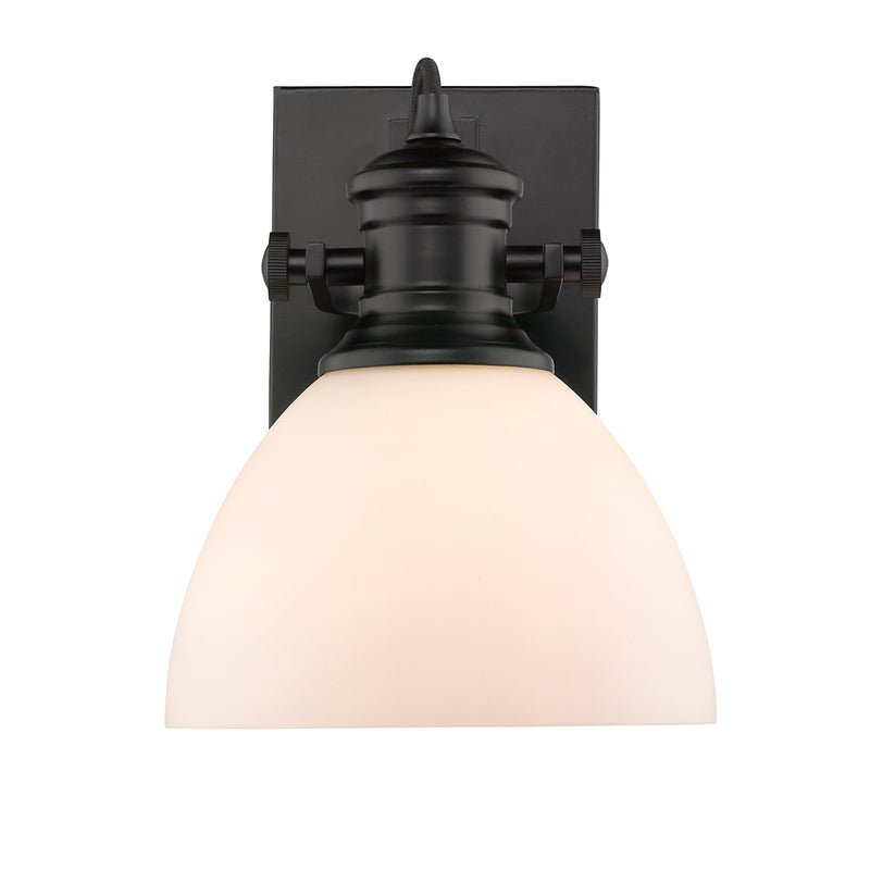 Golden 3118-BA1 BLK-OP One Light Bath Vanity, Matte Black