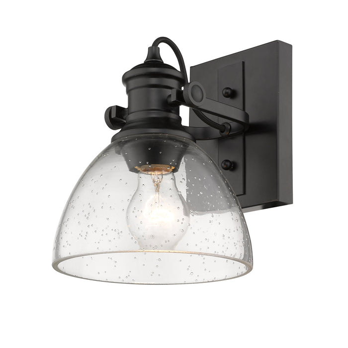 Golden 3118-BA1 BLK-SD One Light Bath Vanity, Matte Black