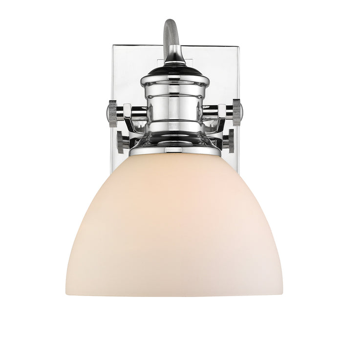 Golden 3118-BA1 CH-OP One Light Bath Vanity, Chrome