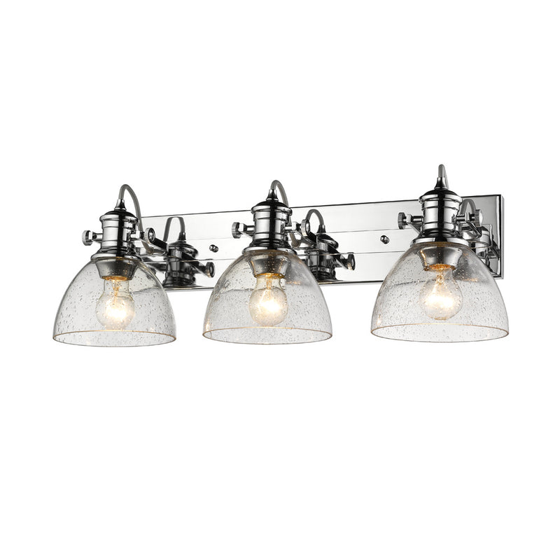 Golden 3118-BA3 CH-SD Three Light Bath Vanity, Chrome