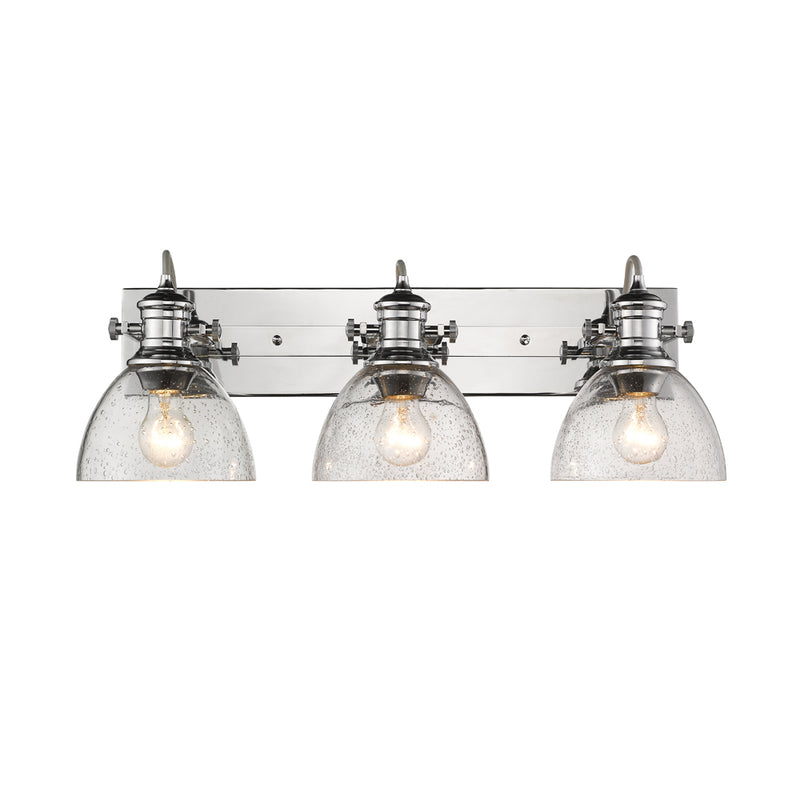 Golden 3118-BA3 CH-SD Three Light Bath Vanity, Chrome