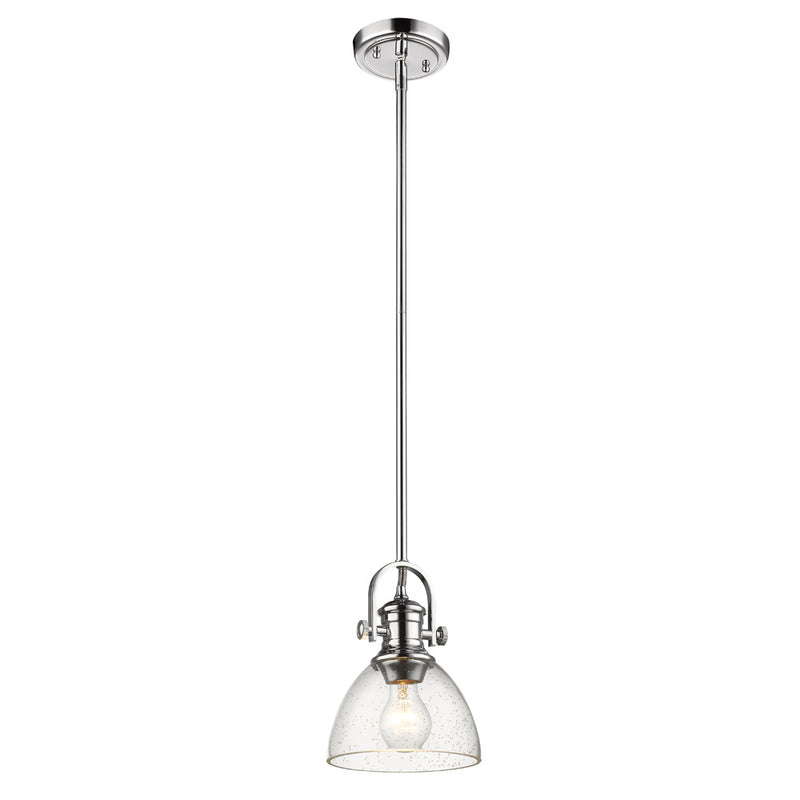 Golden 3118-M1L CH-SD One Light Mini Pendant, Chrome