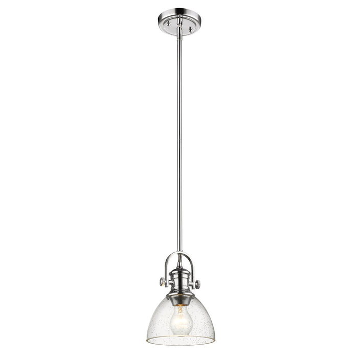 Golden 3118-M1L CH-SD One Light Mini Pendant, Chrome