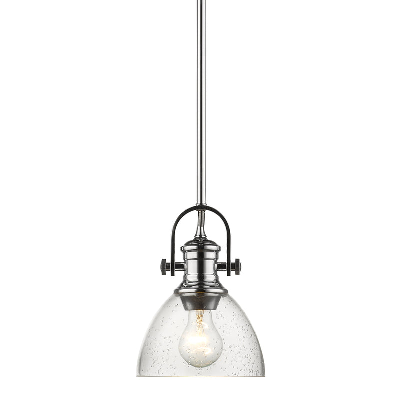 Golden 3118-M1L CH-SD One Light Mini Pendant, Chrome