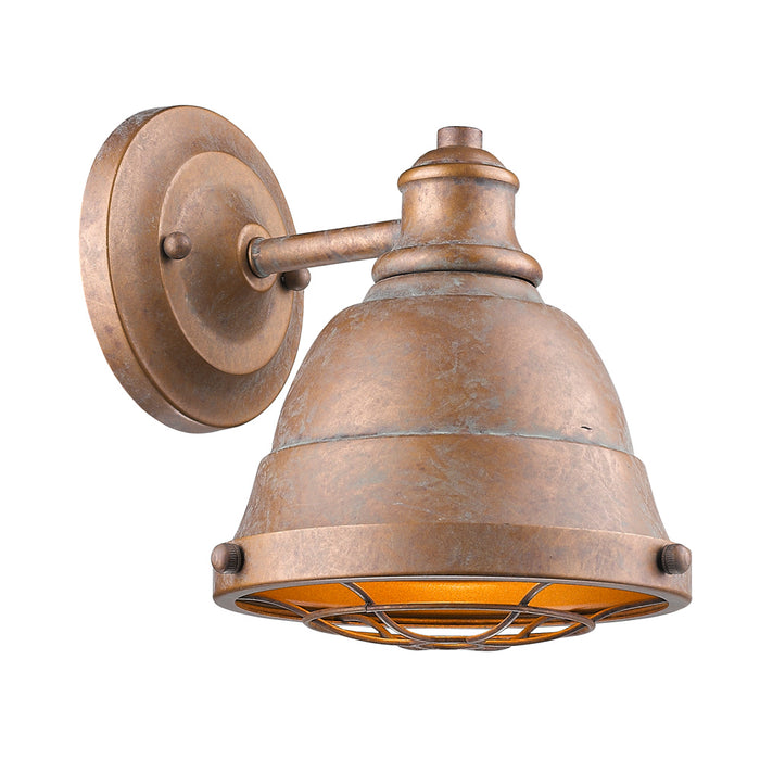 Golden 7312-BA1 CP One Light Bath Vanity, Copper Patina