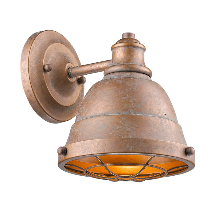 Golden 7312-BA1 CP One Light Bath Vanity, Copper Patina