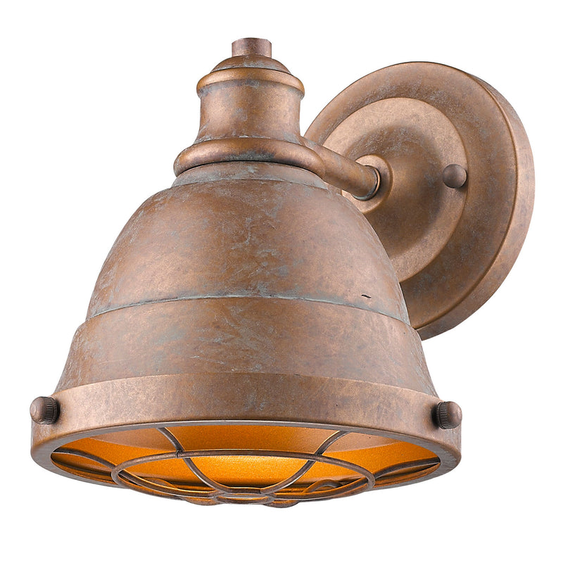 Golden 7312-BA1 CP One Light Bath Vanity, Copper Patina