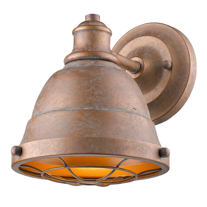Golden 7312-BA1 CP One Light Bath Vanity, Copper Patina
