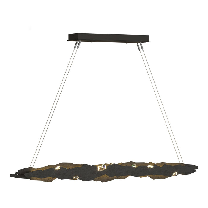 Hubbardton Forge 139860-LED-STND-07-CR LED Pendant, Dark Smoke