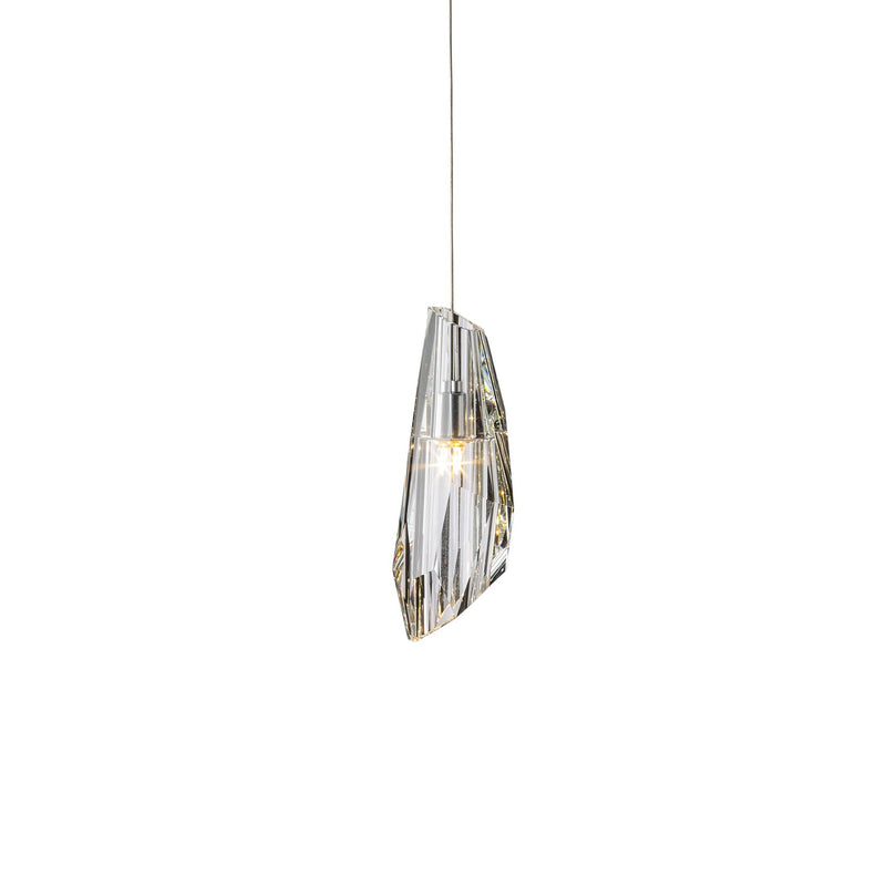 Hubbardton Forge 161321-SKT-STND-82-CR One Light Mini Pendant, Vintage Platinum