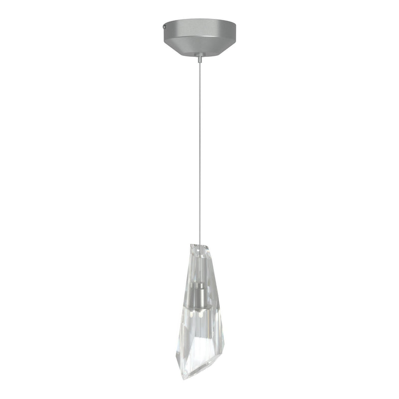 Hubbardton Forge 161321-SKT-STND-82-CR One Light Mini Pendant, Vintage Platinum