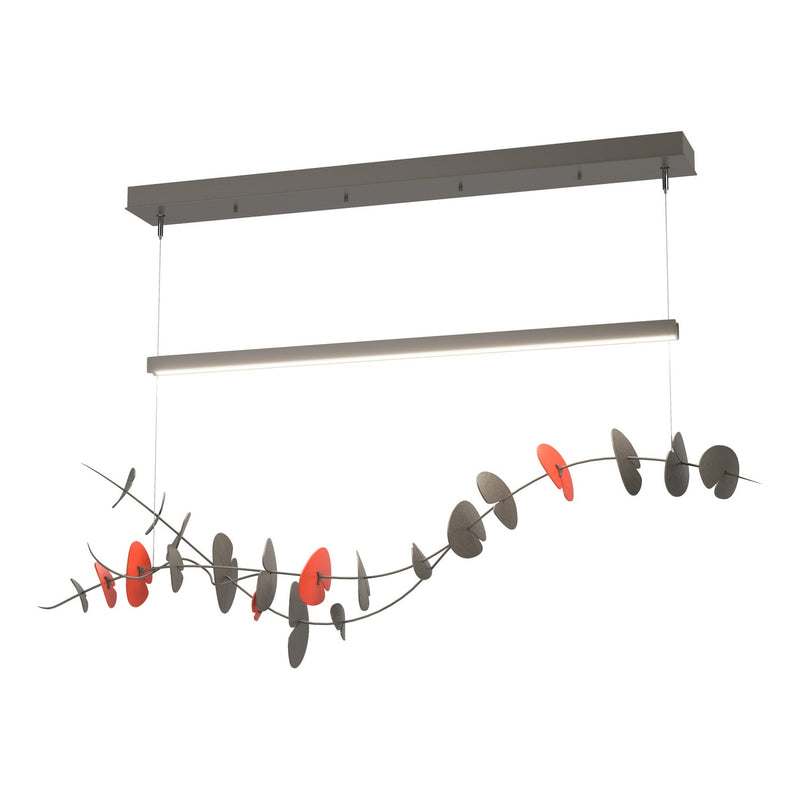 Hubbardton Forge 139812-LED-STND-07-90 LED Pendant, Dark Smoke